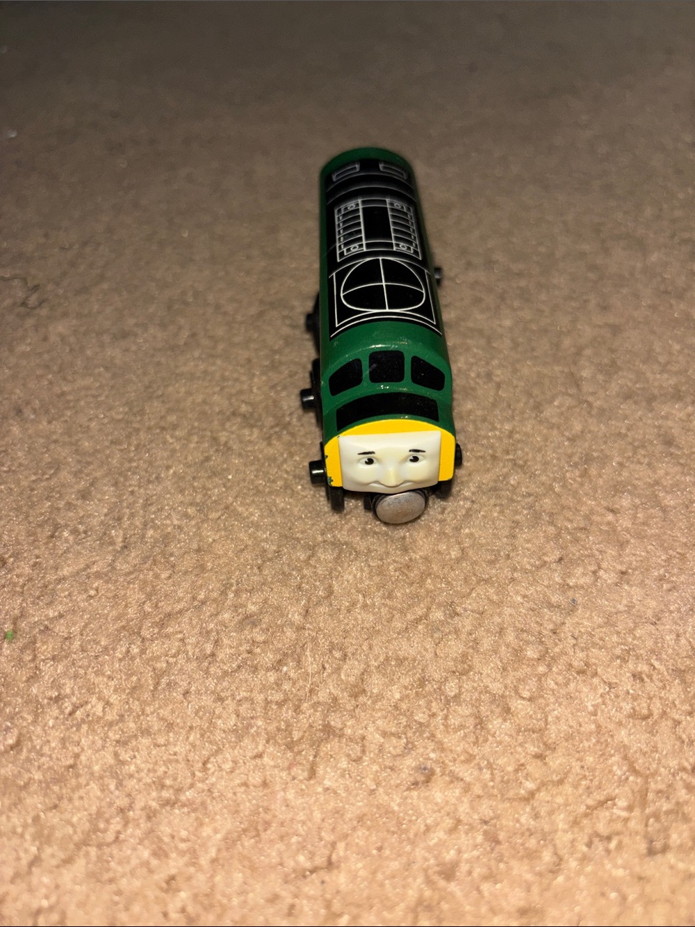 The Diesel Thomas & Friends Green Train Engine with Yellow Face rare